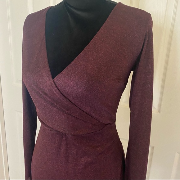 UO silence + noise pink burgundy dress NWT - Picture 7 of 13